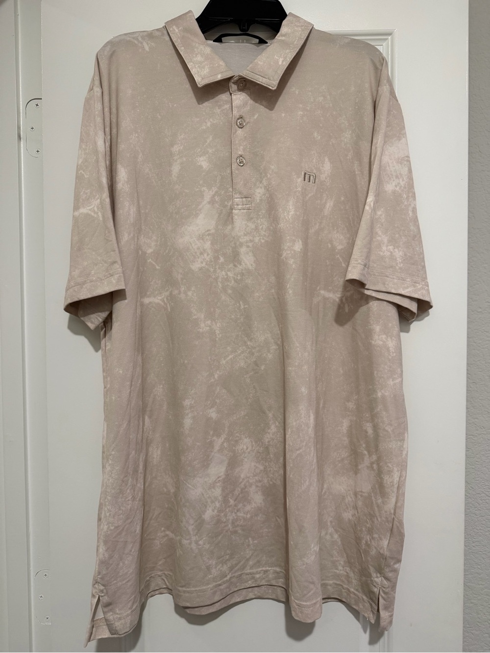 Travis Mathew Men's Washed Taupe Polo